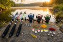 Kit Pesca 3 Vara E 3 Molinete + Linha Completo