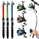 Kit Pesca 3 Vara E 3 Molinete + Linha Completo